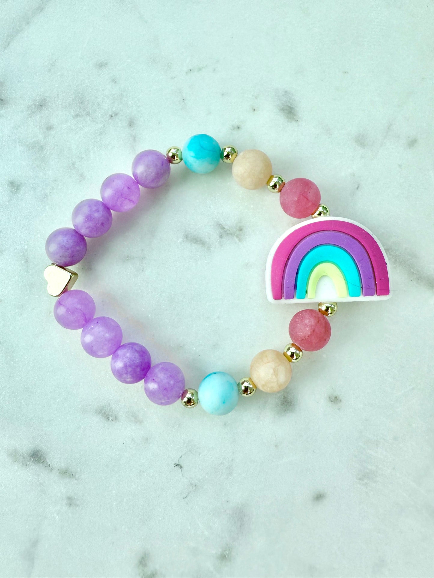 Purple Rainbow and Jade