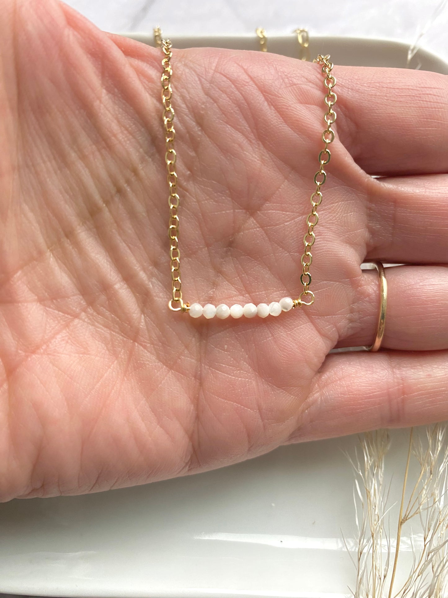 Dainty Mother of Pearl Necklace