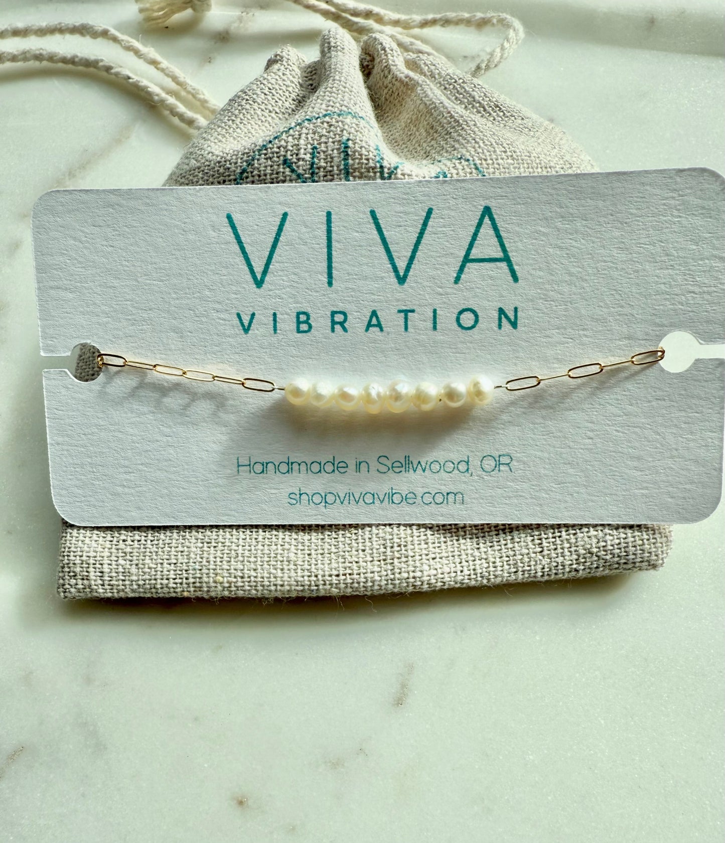 Dainty Gold-Filled Pearl Bracelet