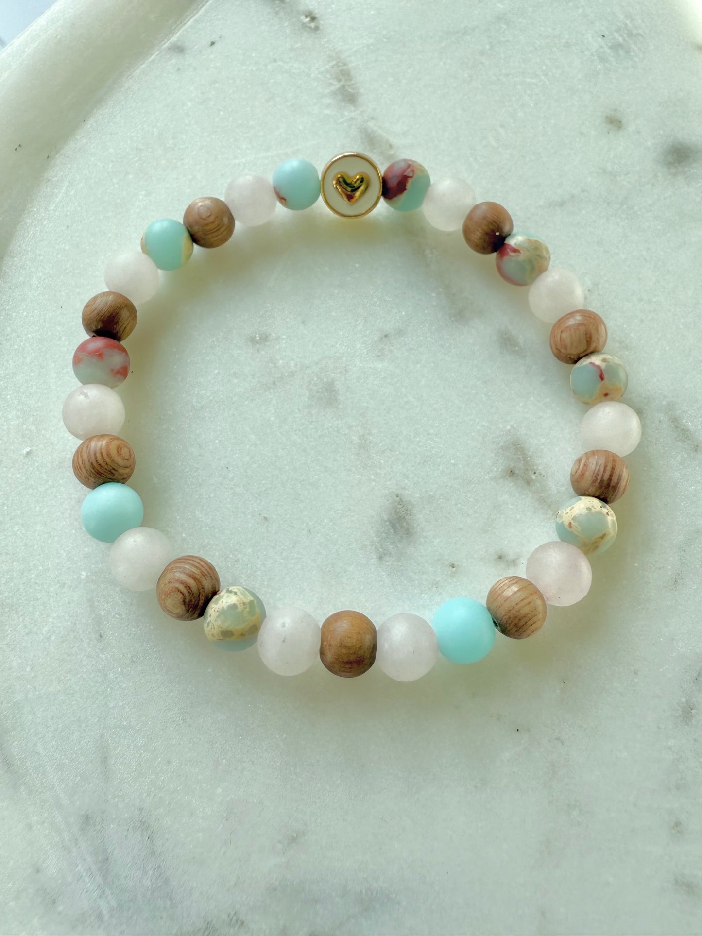 Rose Quartz,Jasper, and Rosewood