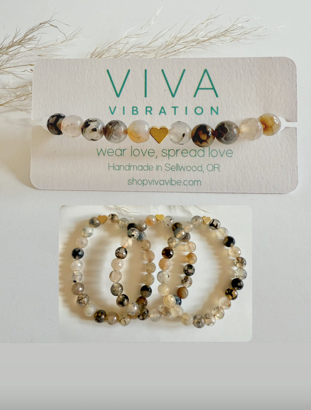 Neutral Agate Bracelet
