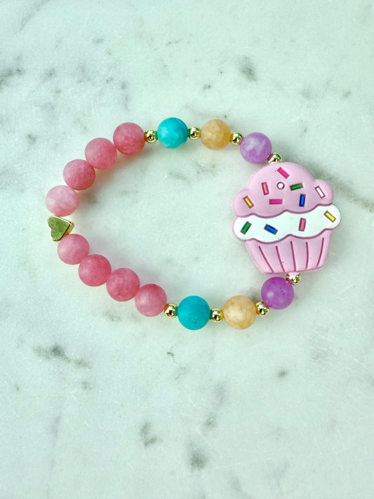 Pink Cupcake and Jade