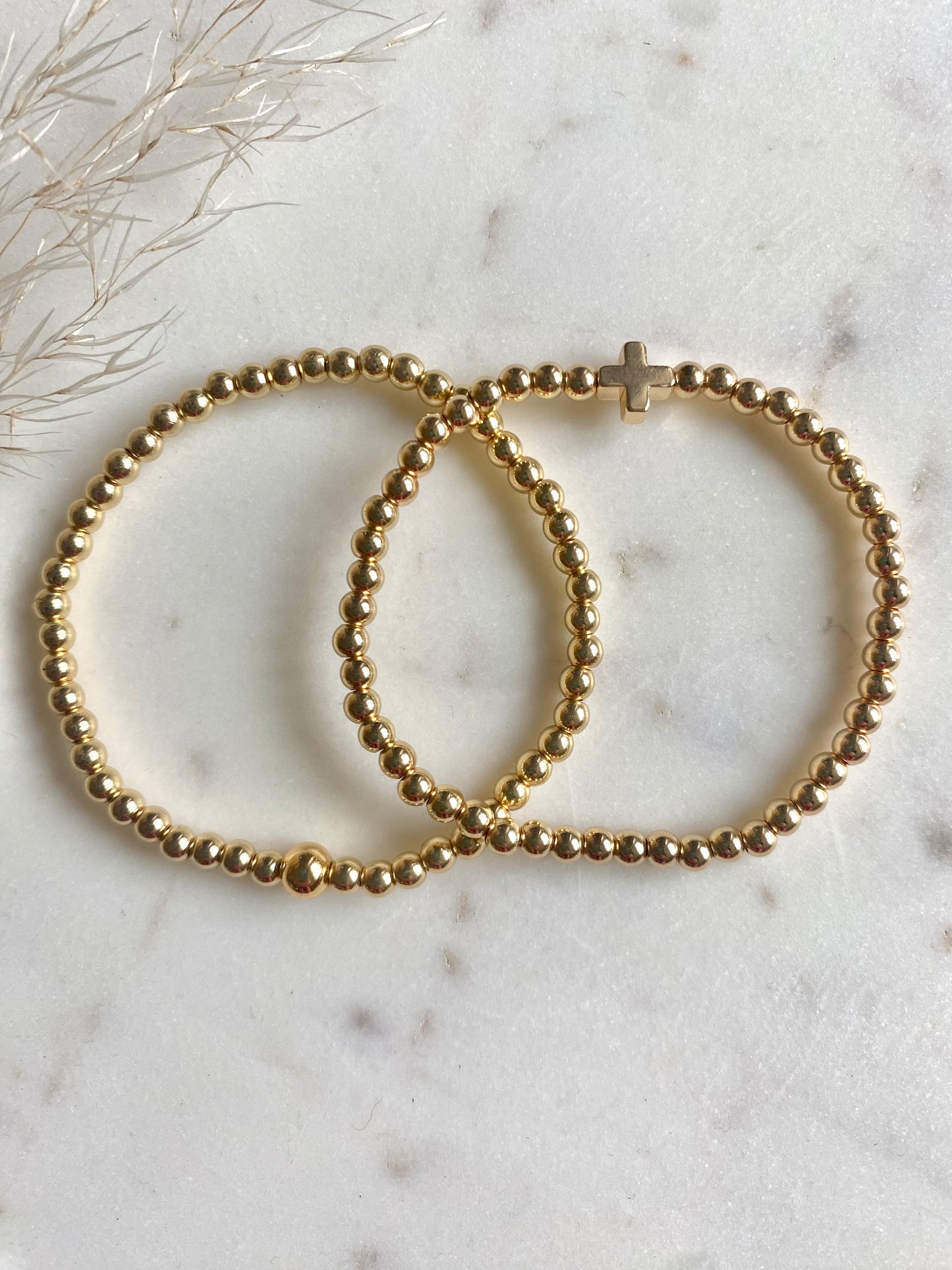 Gold Beaded Bracelet