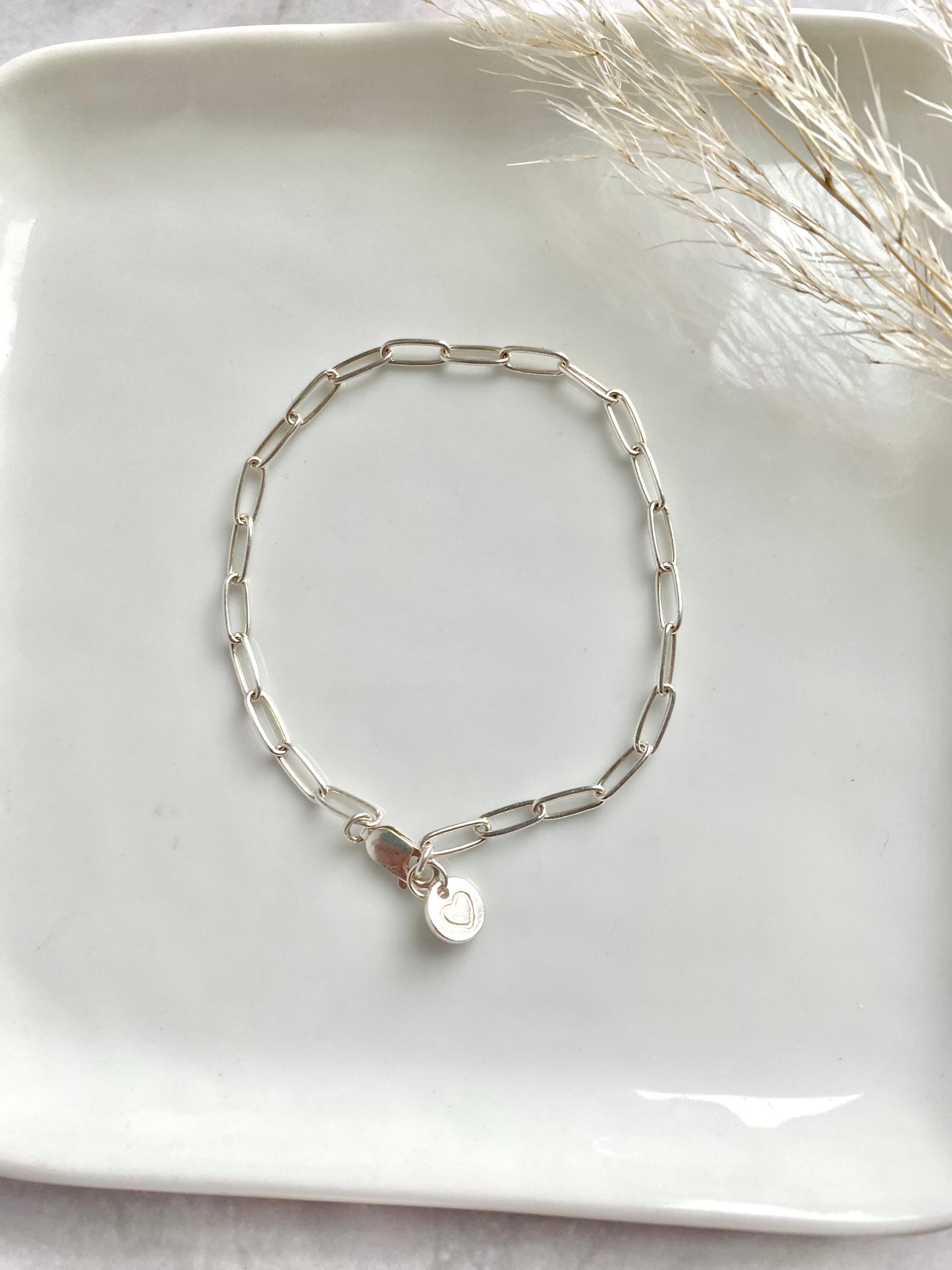 Sterling Silver Heart Bracelet