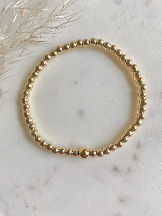 Gold Beaded Bracelet