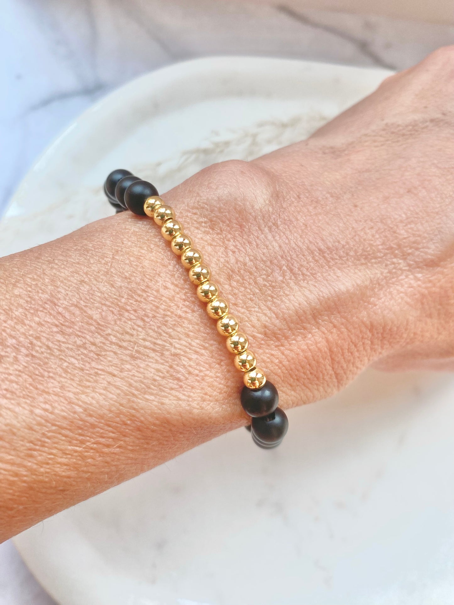 Black Onyx and Gold