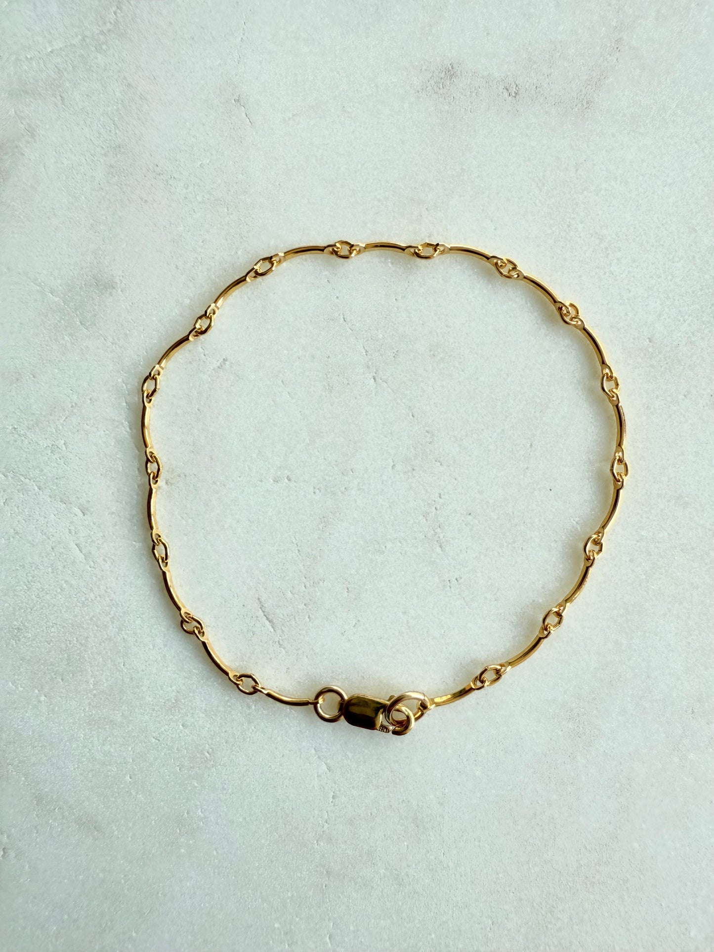 Simple Gold Filled Chain Bracelet