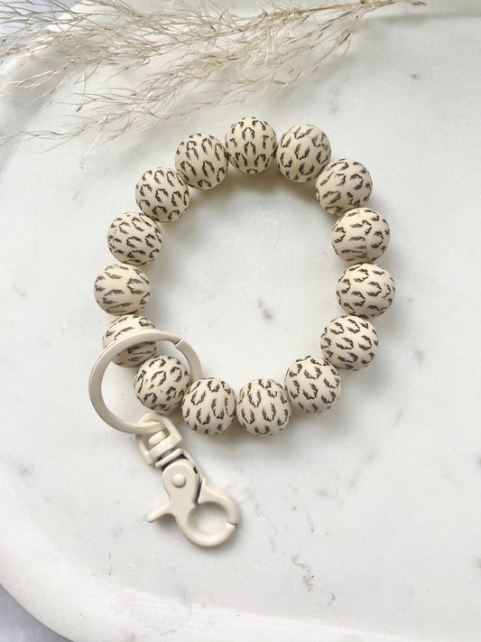 Neutral Wristlet Keychain