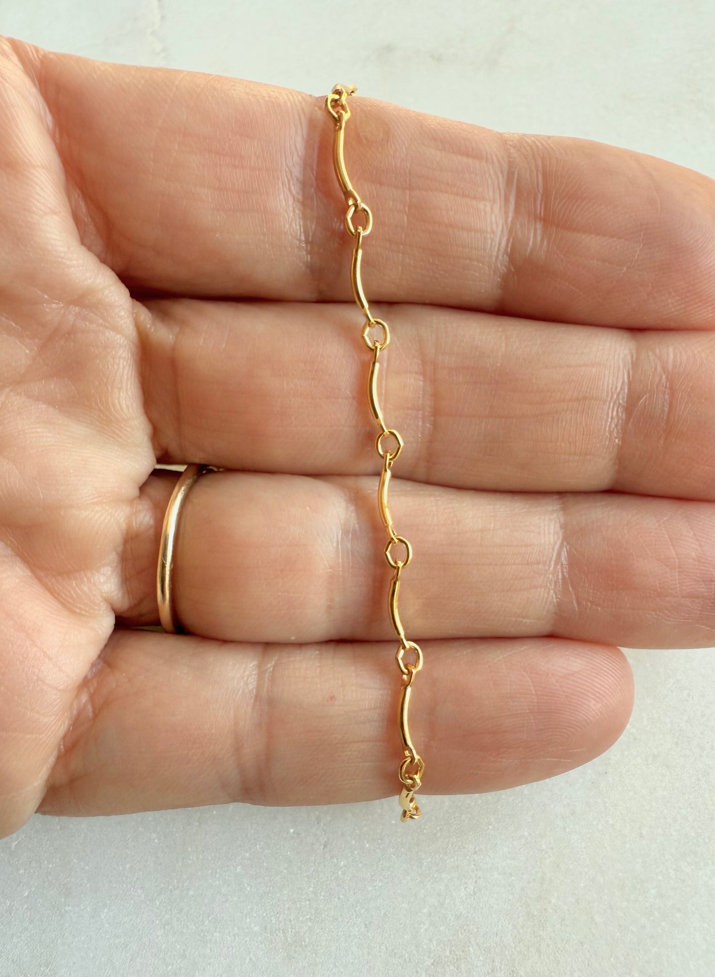 Simple Gold Filled Chain Bracelet