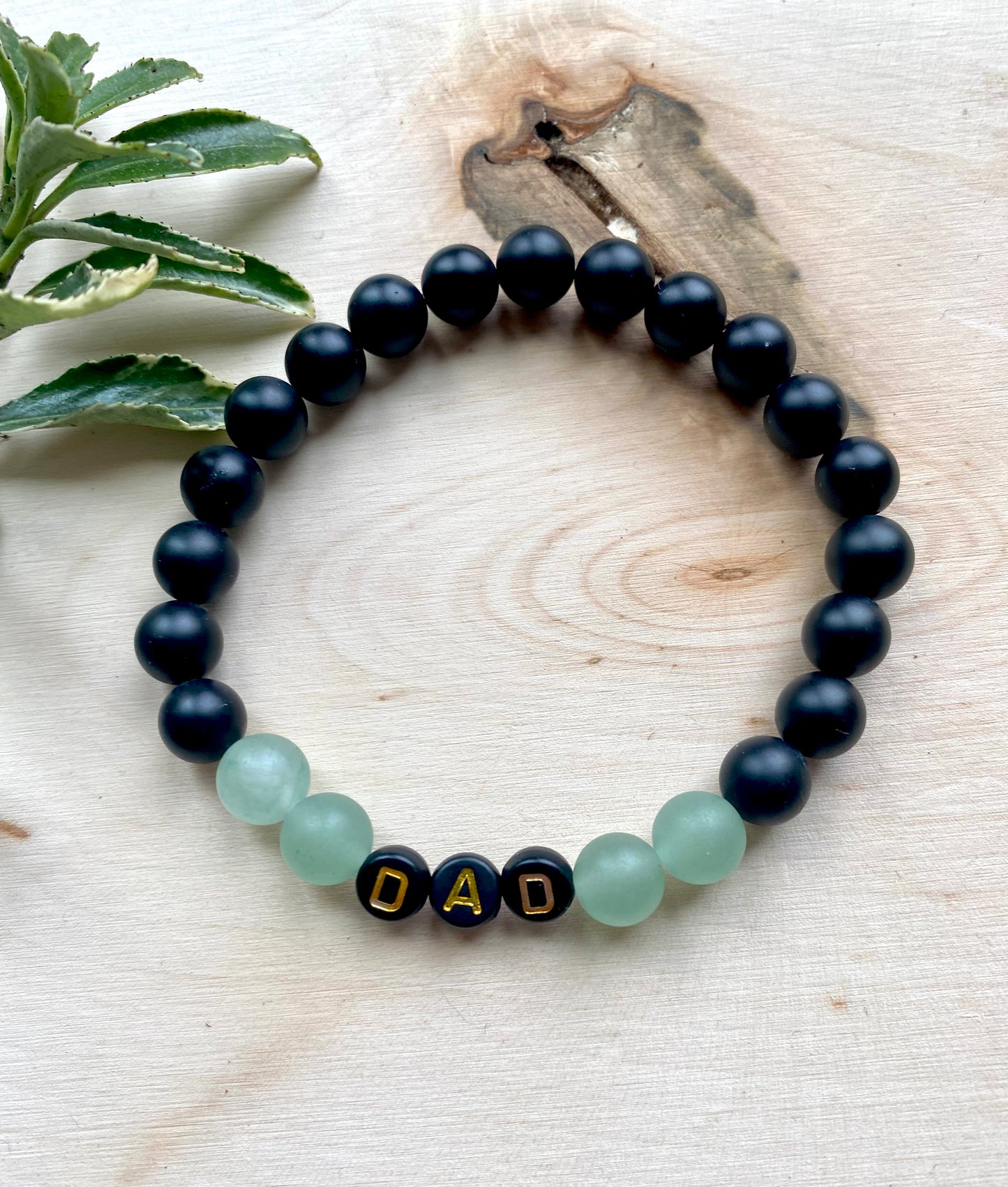 Dad, Aventurine, Black Onyx